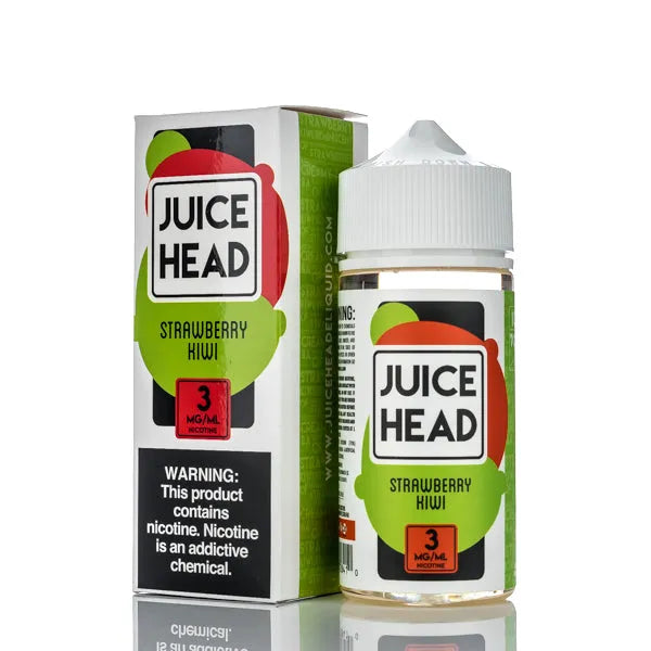 Juice Head E-Liquid - Strawberry Kiwi - 100ml - Black Coral