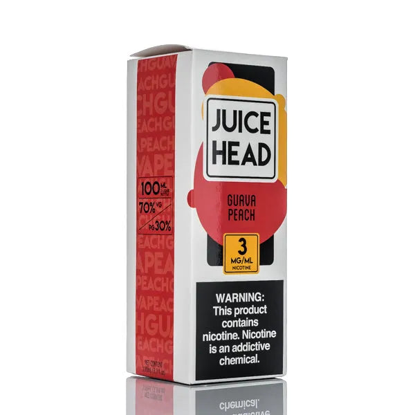 Juice Head E-Liquid - Guava Peach - 100ml - Black Coral