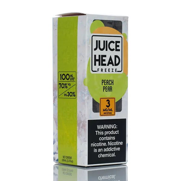 Juice Head Freeze E-Liquid - Peach Pear Freeze - 100ml - Black Coral