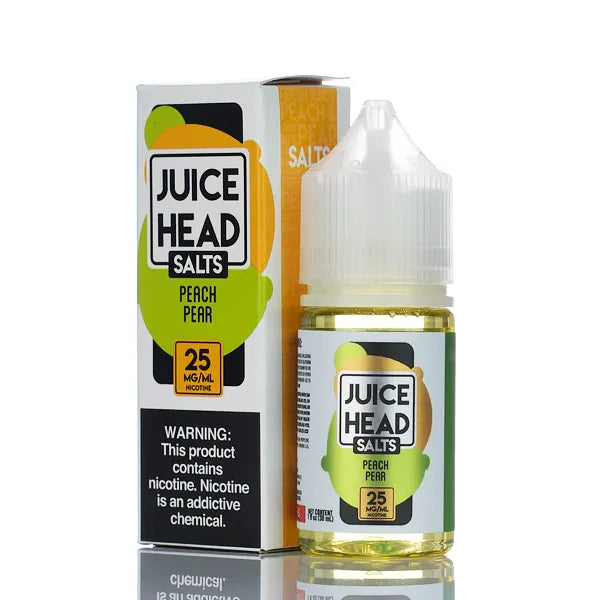 Juice Head TFN Salts - Peach Pear - 30ml - Black Coral