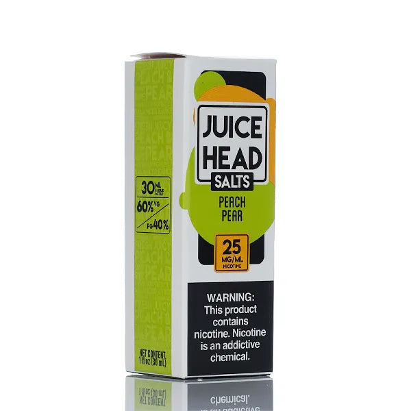 Juice Head TFN Salts - Peach Pear - 30ml - Black Coral