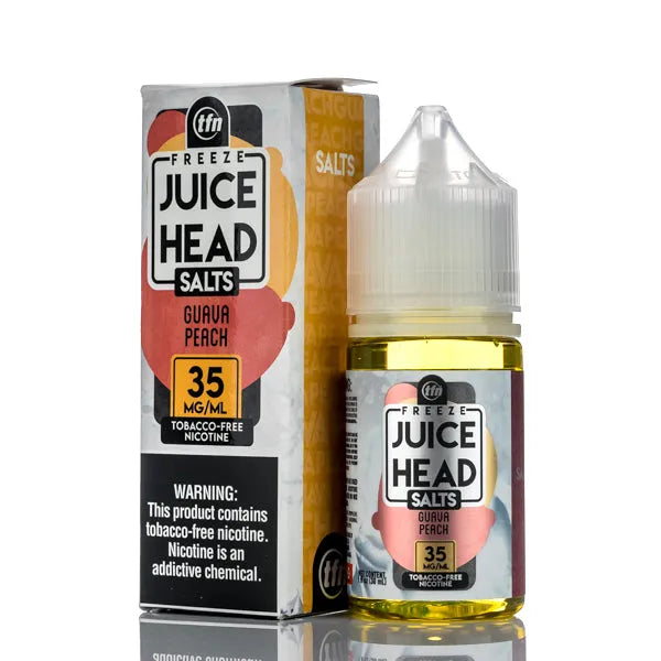 Juice Head TFN Salts - Guava Peach Freeze - 30ml - Black Coral