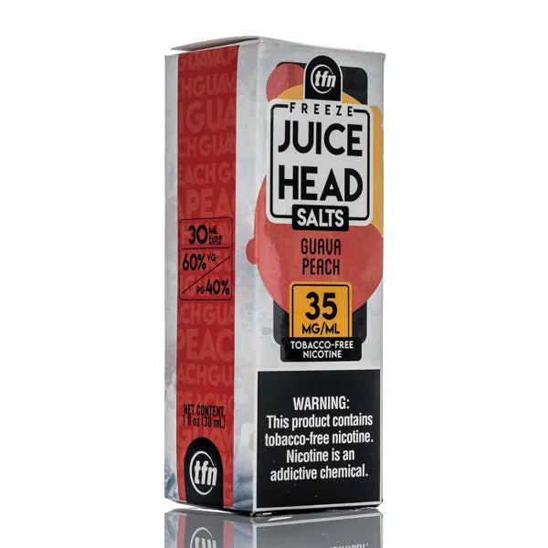 Juice Head TFN Salts - Guava Peach Freeze - 30ml - Black Coral