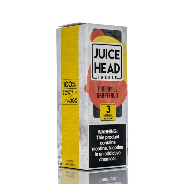 Juice Head Freeze E-Liquid - Pineapple Grapefruit Freeze - 100ml - Black Coral