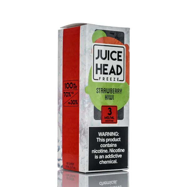 Juice Head Freeze E-Liquid - Strawberry Kiwi Freeze - 100ml - Black Coral