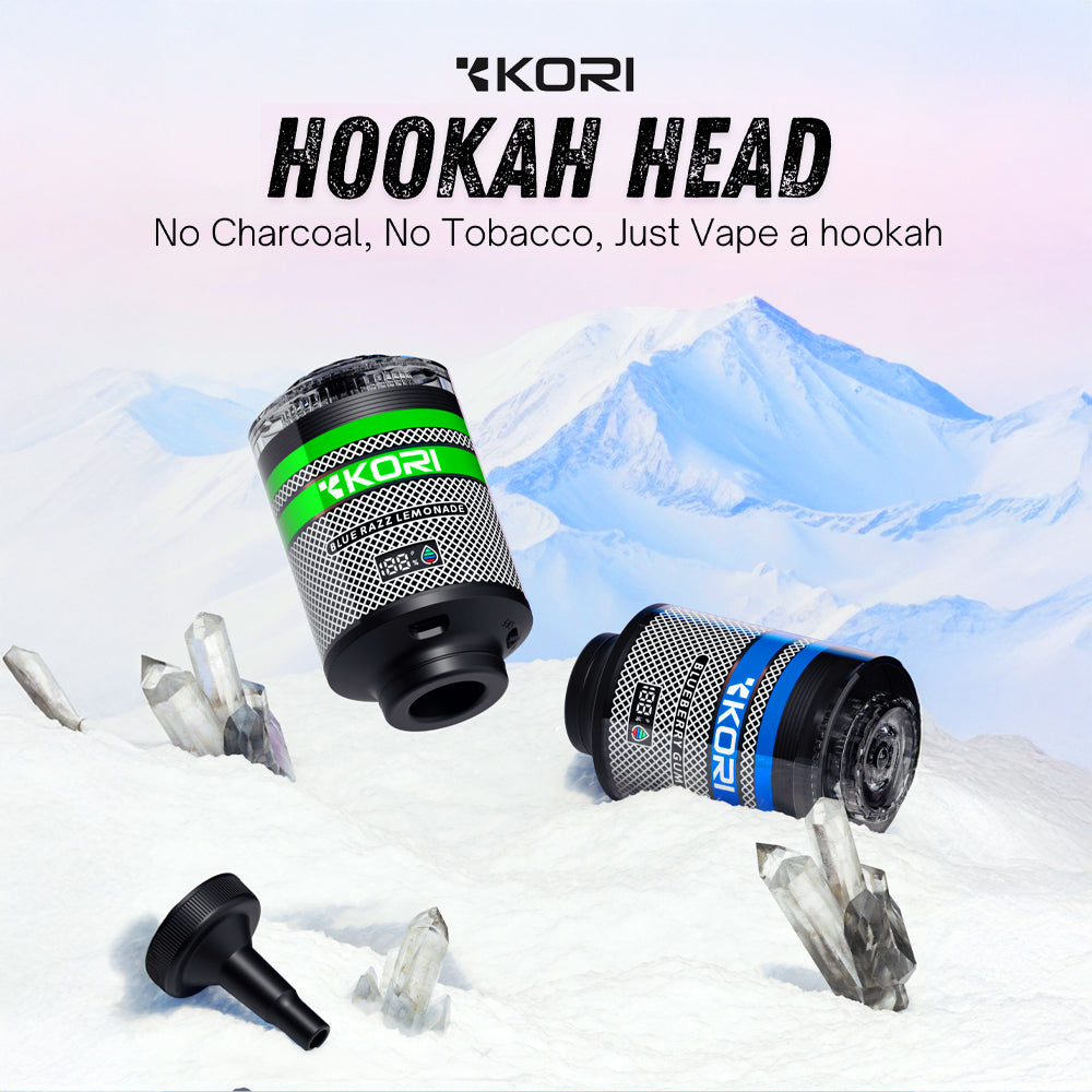 KORI E-Hookah Head 100K 2-in-1 Disposable E-Hookah - Black Coral