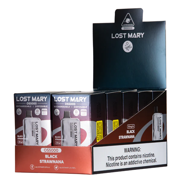 Black Strawnana Lost Mary OS5000 Luster - Black Coral