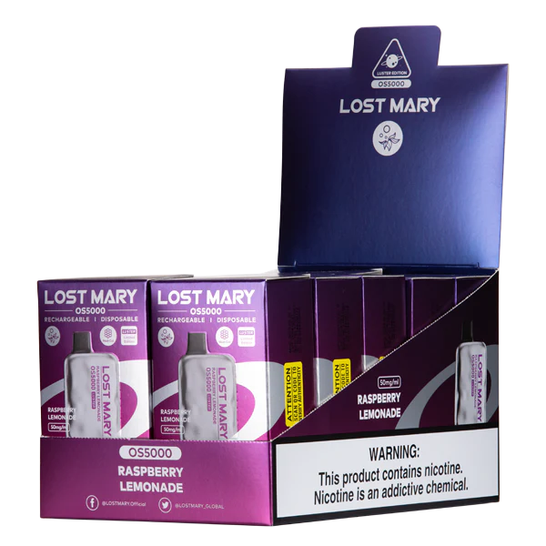 Raspberry Lemonade Lost Mary OS5000 Luster - Black Coral