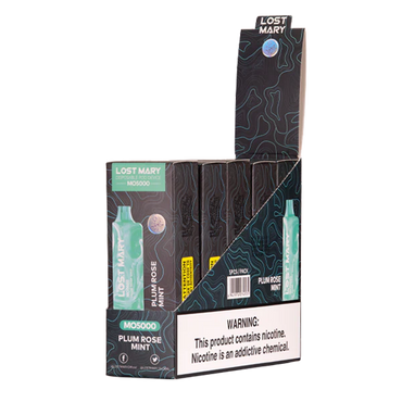 Plum Rose Mint Lost Mary MO5000 disposable vape packaging