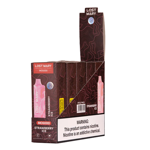 Strawberry Ice Lost Mary MO5000 - Black Coral