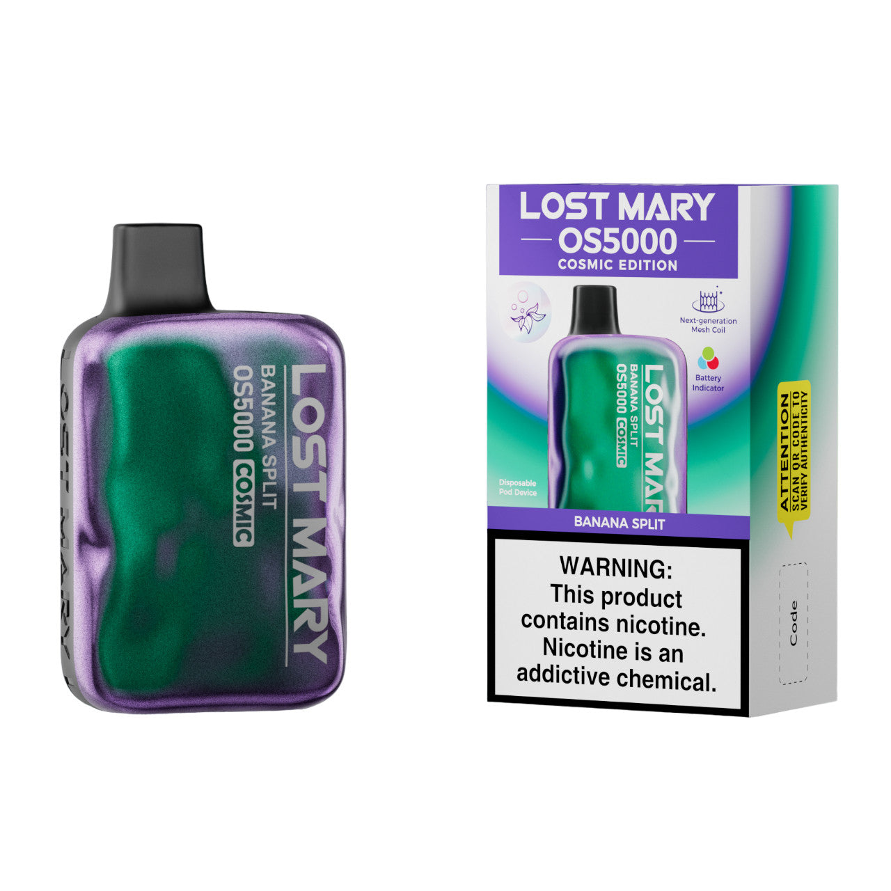 Banana Split Lost Mary OS5000 - Black Coral
