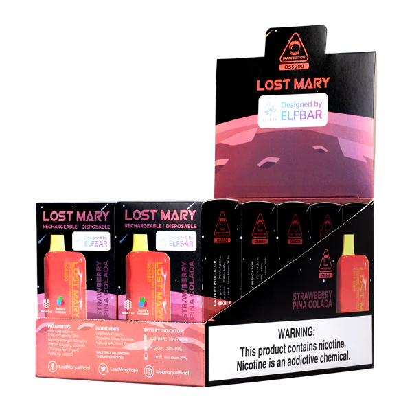 Strawberry Pina Colada Lost Mary OS5000 - Black Coral