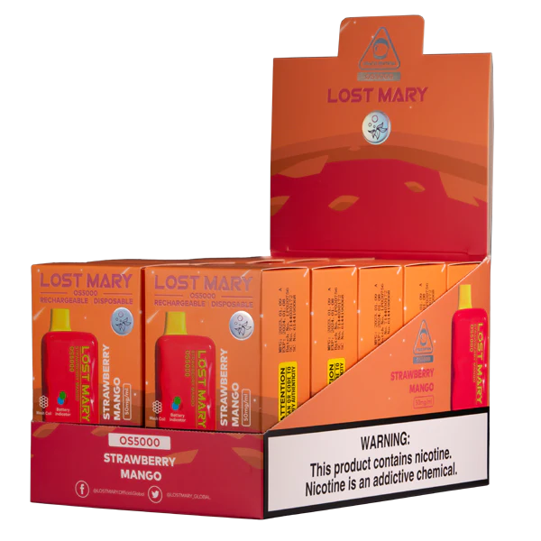 Strawberry Mango Lost Mary OS5000 - Black Coral