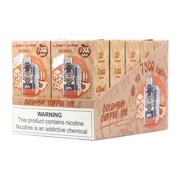 Colombia Coffee Ice Lost Vape Orion Bar 7500 - Black Coral