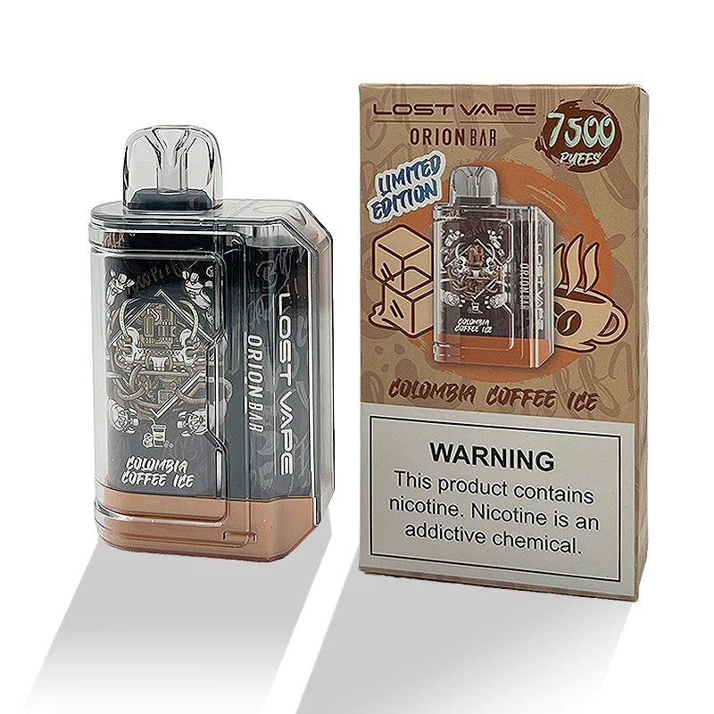 Colombia Coffee Ice Lost Vape Orion Bar 7500 - Black Coral