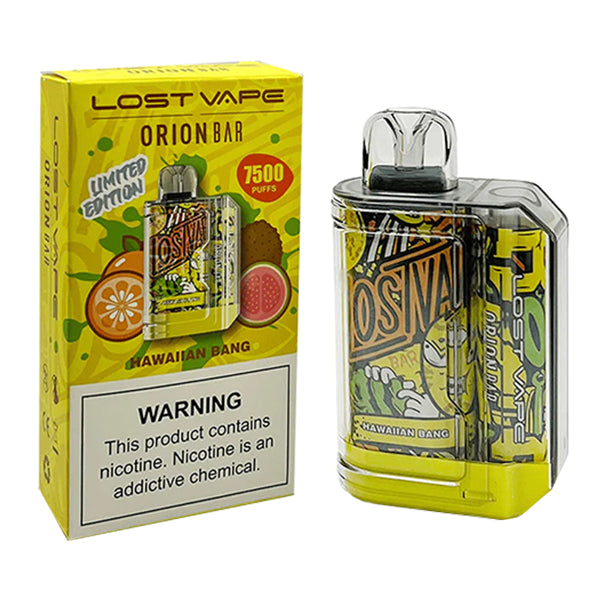 Hawaiian Bang Lost Vape Orion Bar 7500 - Black Coral