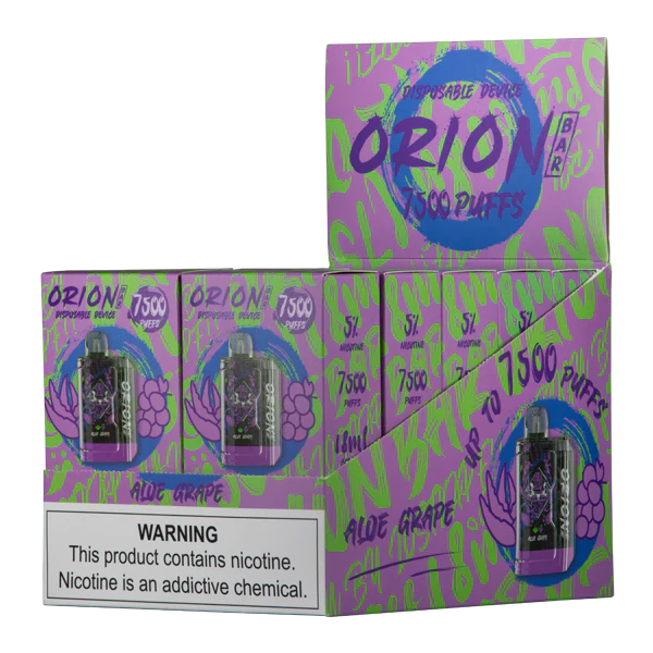 Aloe Grape Lost Vape Orion Bar 7500 - Black Coral