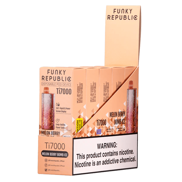 Melon Berry Bomb Ice Funky Lands Ti7000 - Black Coral