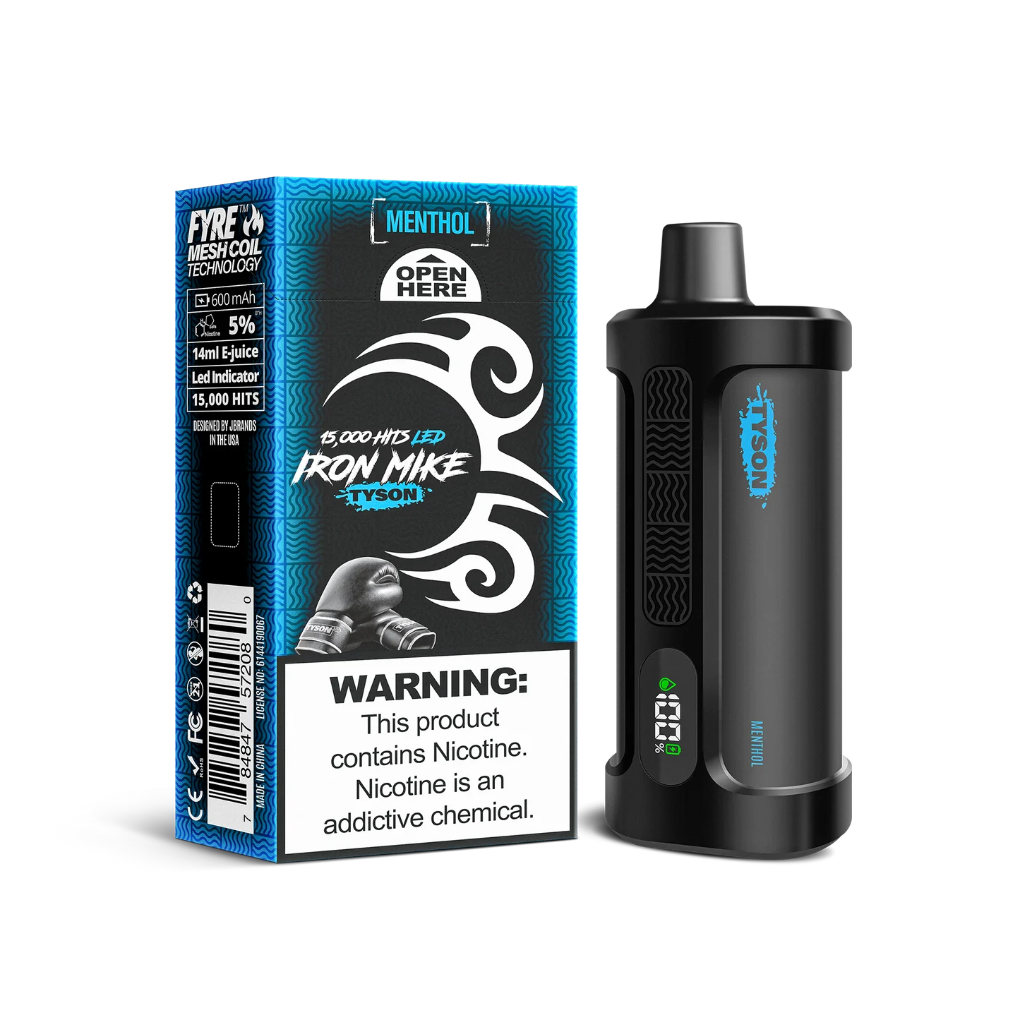 Menthol Tyson 2.0 Iron Mike - Black Coral
