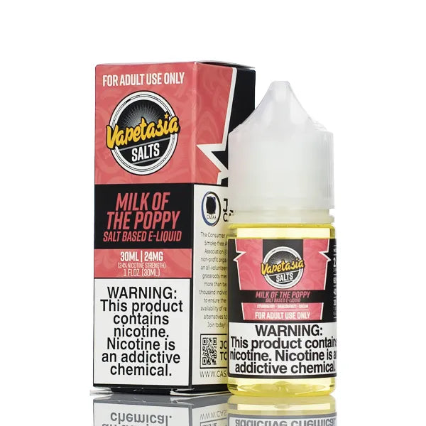 Vapetasia E-Juice Salts - Milk Of The Poppy - 30ml - Black Coral