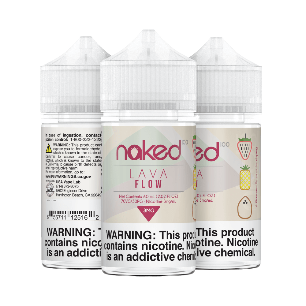 Lava Flow Ice by Naked 100 Menthol 60ml - Black Coral