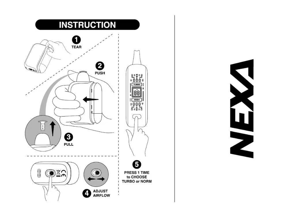 Blue Razz Ice Nexa PIX 35000 - Black Coral