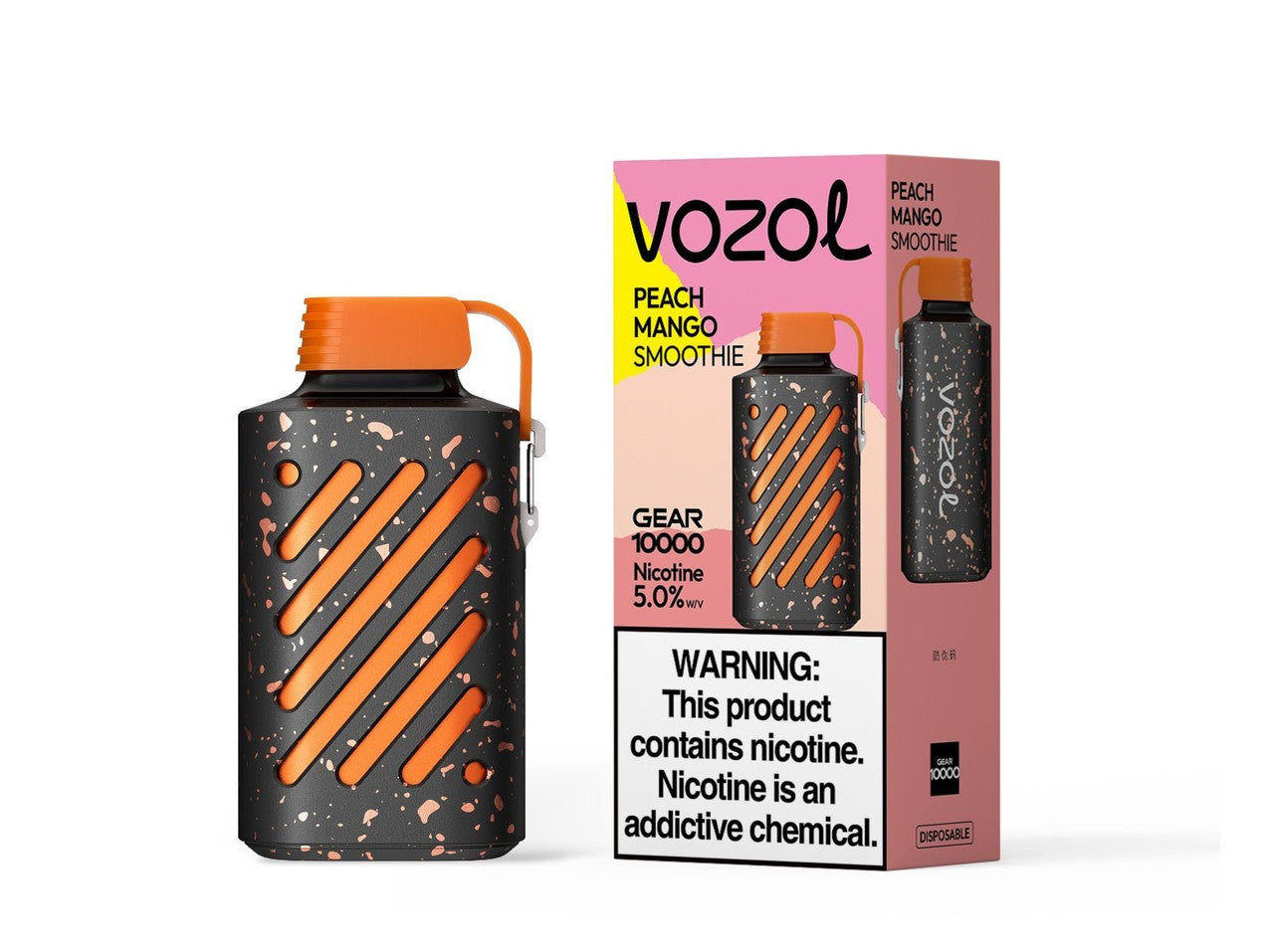 Peach Mango Smoothie Vozol Gear 10000 - Black Coral
