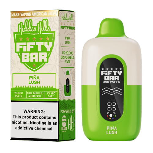 Pina Lush Hidden Hills x Fifty Bar 20K - Black Coral