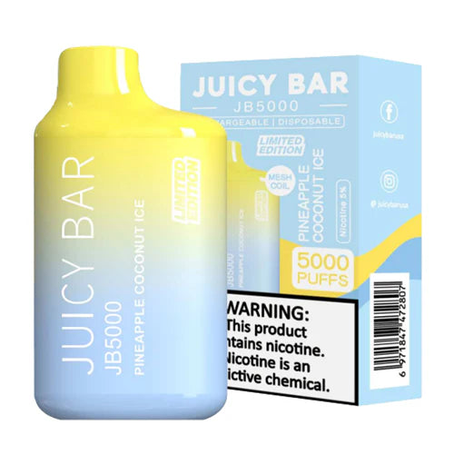 Pineapple Coconut Ice Juicy Bar JB5000 - Black Coral