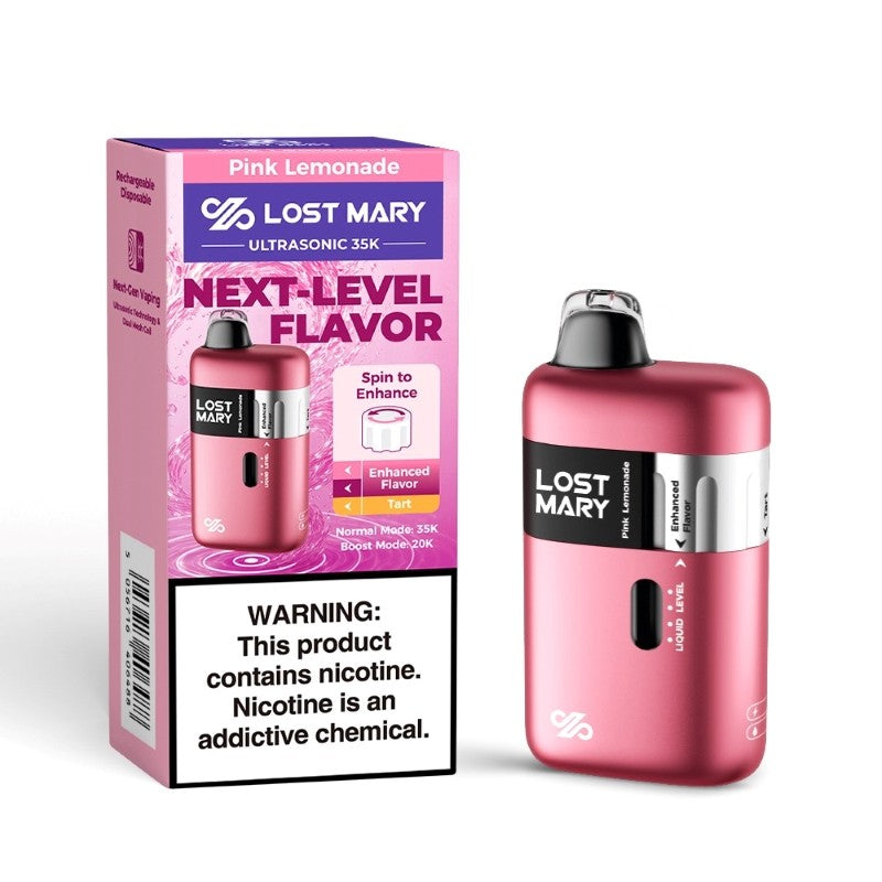 Pink Lemonade Lost Mary Ultrasonic 35K - Black Coral