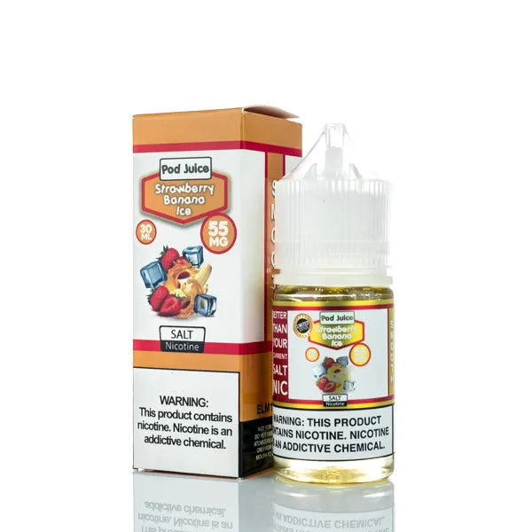 Pod Juice Smooth Salt - Strawberry Banana Freeze - 30ml - Black Coral