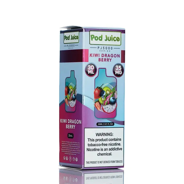 Pod Juice Salt PJ5000 - Kiwi Dragon Berry - 30ml - Black Coral
