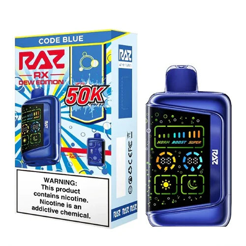 Code Blue Disposable Vape - RAZ RX 50K | Online Vape Shop - Online Vape Shop