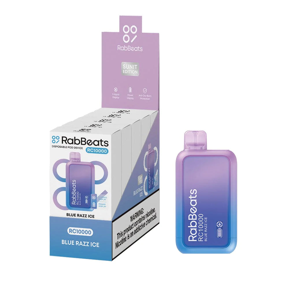 Blue Razz Ice Rabbeats RC10000 - Black Coral