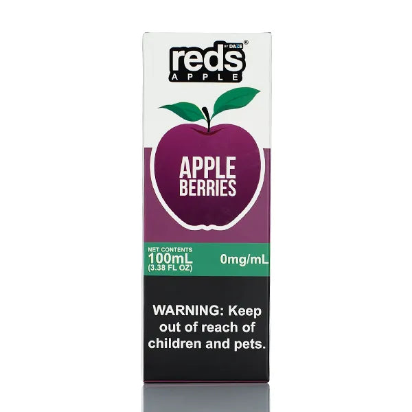 7 Daze Reds Apple - No Nicotine Vape Juice - 100ml - Black Coral
