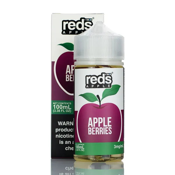 7 Daze - Reds Apple eJuice Berries - 100ml - Black Coral