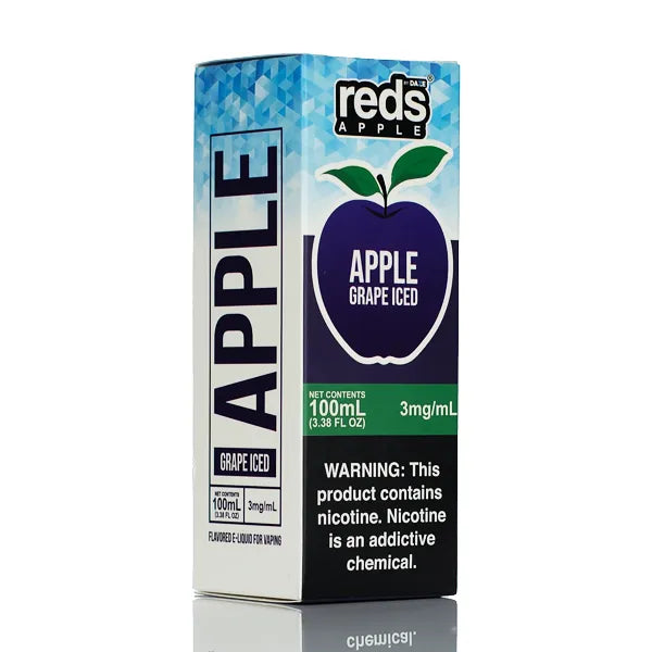 7 Daze - Reds Apple ICED eJuice Grape - 100ml - Black Coral