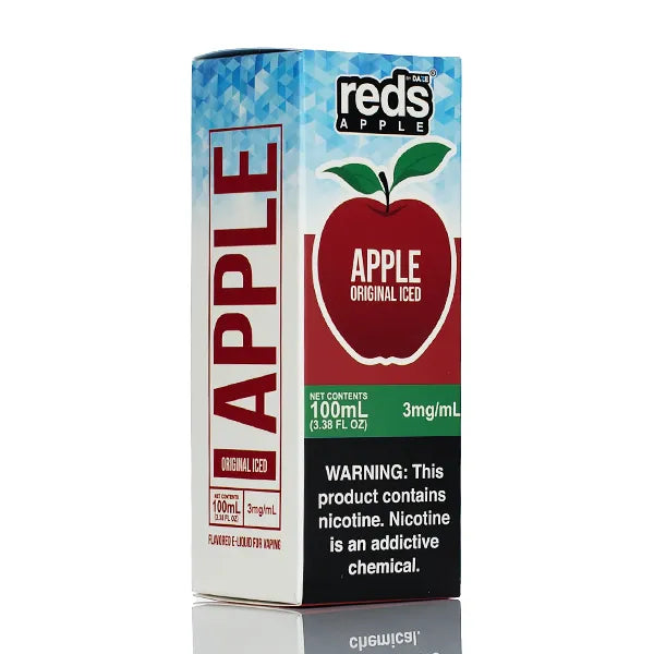 7 Daze - Reds Apple ICED eJuice - 100ml - Black Coral