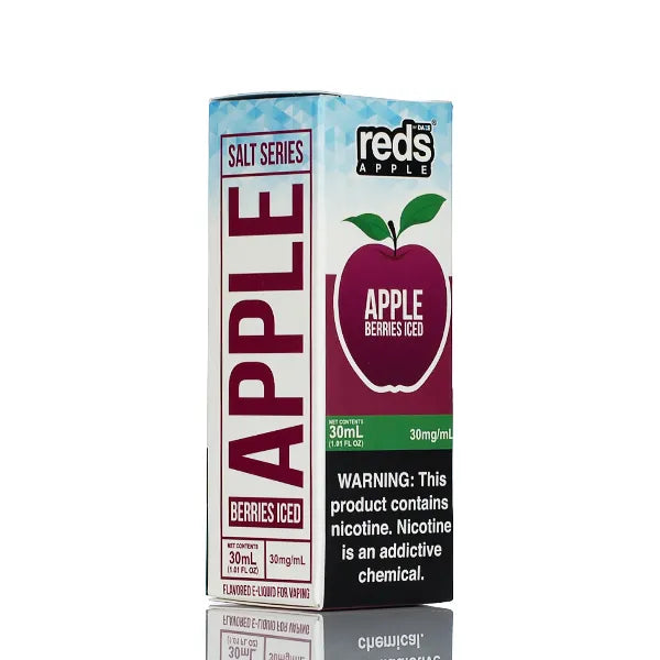 7 Daze Salt Series - Reds Apple Berries Iced- 30ml - Black Coral