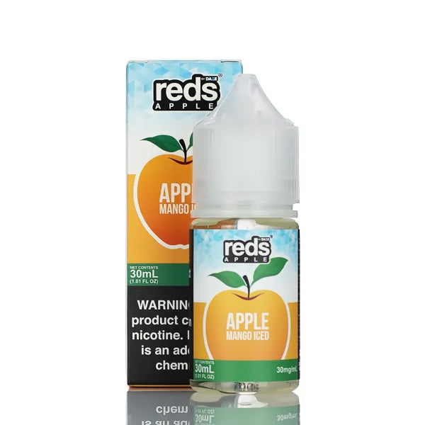 7 Daze Salt Series - Reds Apple Mango Iced - 30ml - Black Coral