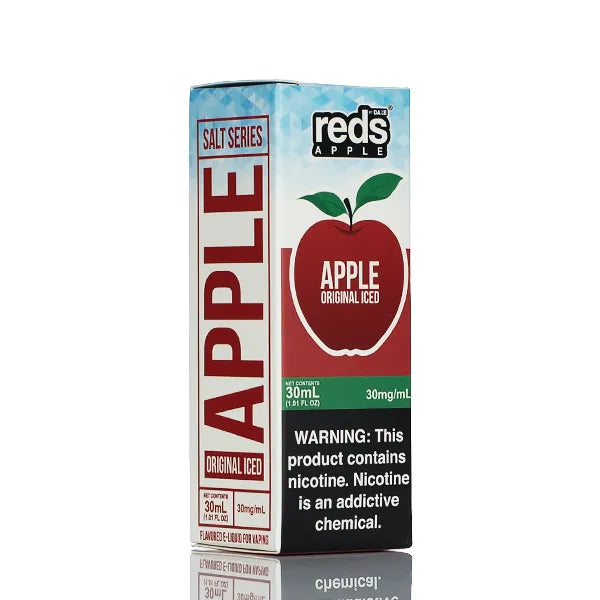 7 Daze Salt Series - Reds Apple Original ICED - 30ml - Black Coral