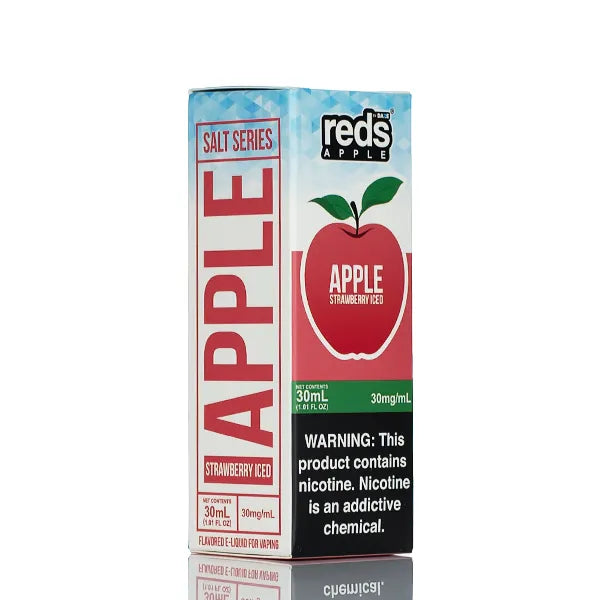 7 Daze Salt Series - Reds Apple Strawberry Iced - 30ml - Black Coral