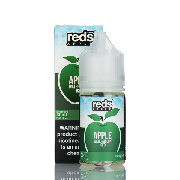 7 Daze Salt Series - Reds Apple Watermelon Iced- 30ml - Black Coral
