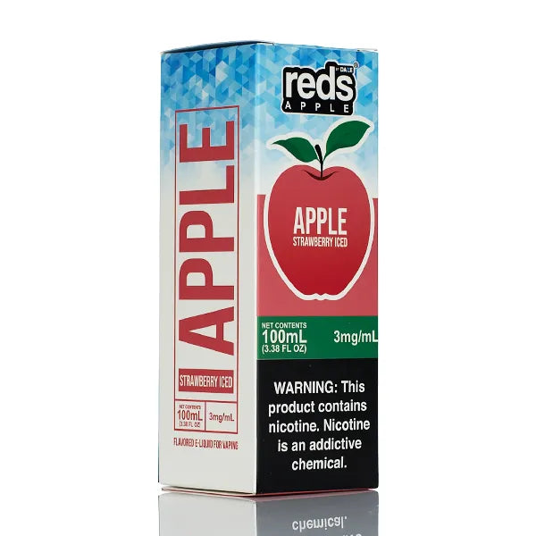 7 Daze - Reds Apple ICED eJuice Strawberry - 100ml - Black Coral