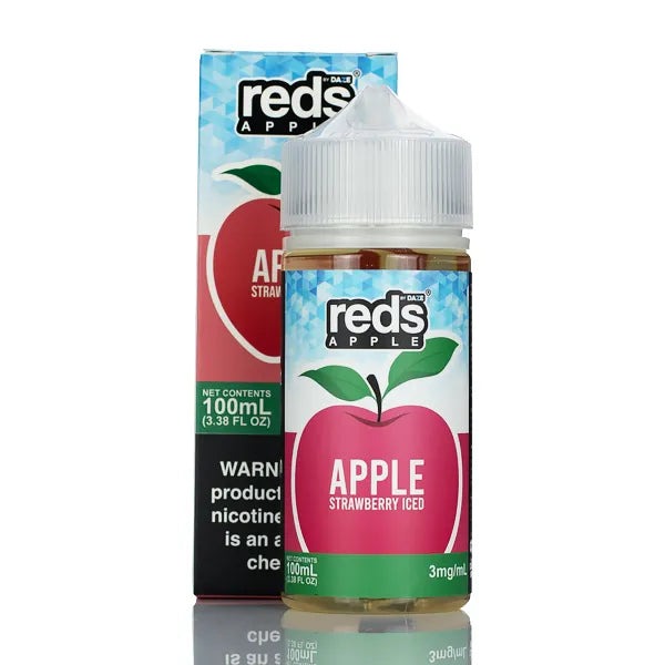 7 Daze - Reds Apple ICED eJuice Strawberry - 100ml - Black Coral