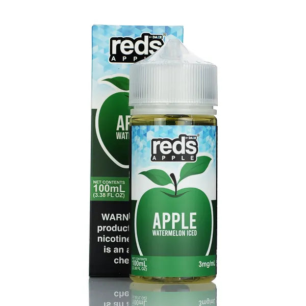 7 Daze - Reds Apple ICED eJuice Watermelon - 100ml - Black Coral