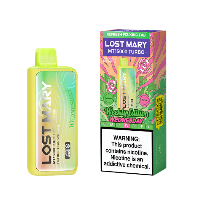 Refresh Fcuking FAB Lost Mary MT15000 Turbo Weekly Edition - Black Coral
