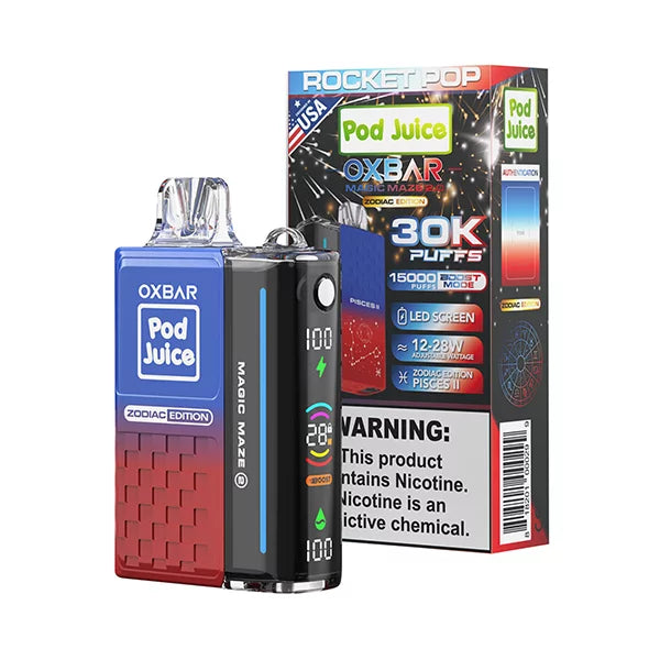 Rocket Pop Oxbar Magic Maze 2.0 Pod Juice 30K - Black Coral