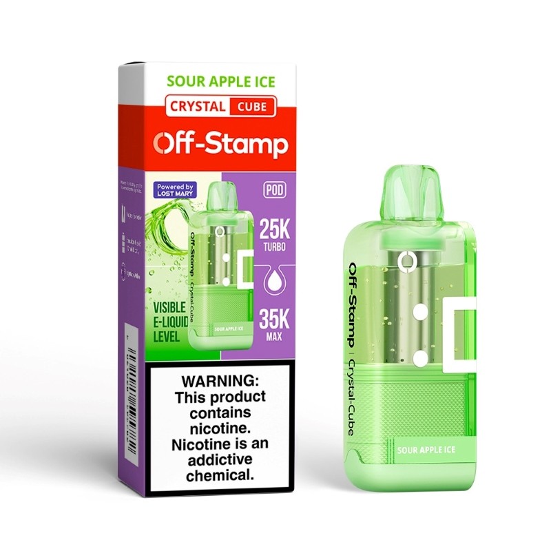 Sour Apple Ice Off Stamp Crystal Cube Pod