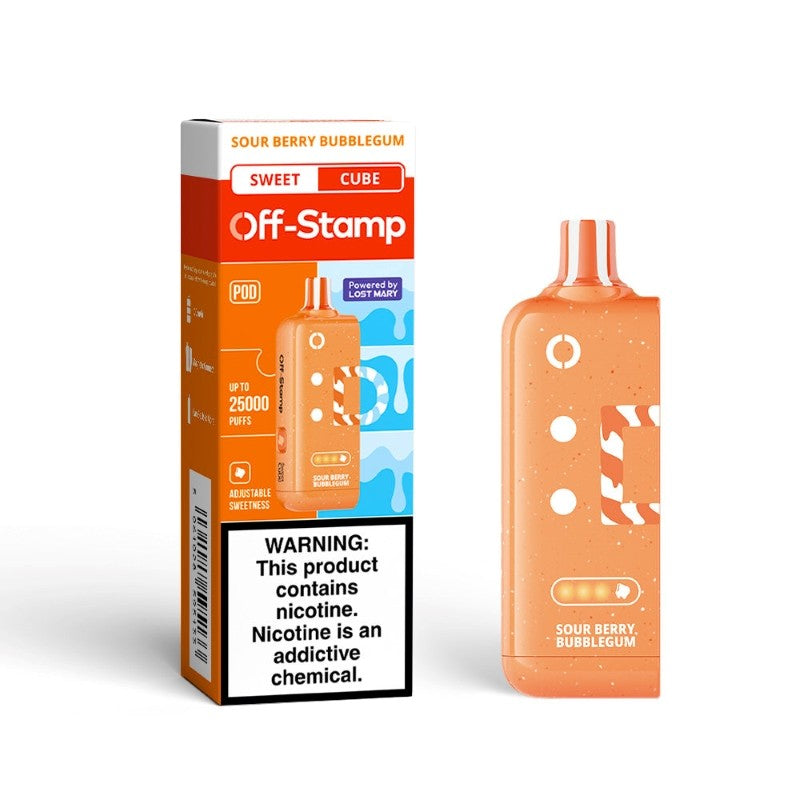 Sour Berry Bubblegum Off Stamp Sweet Cube Pod 25K - Black Coral